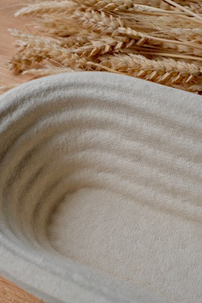 Кошик овальний 24х12 см (500 - 750 г) з деревної целюлози, рифлений 0043 фото