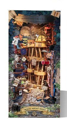 book nook Harry Potter Magic Night Alley (бук нук мініатюра для книжкової полиці) 0512 фото