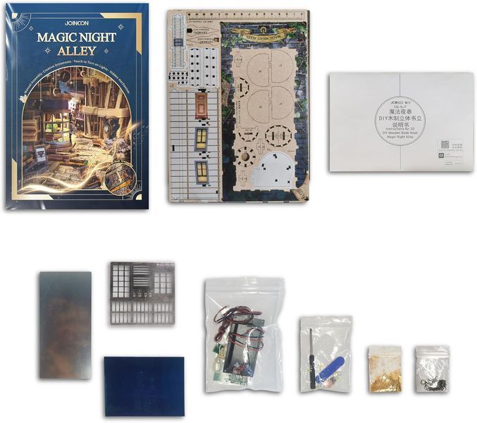 book nook Harry Potter Magic Night Alley (бук нук мініатюра для книжкової полиці) 0512 фото