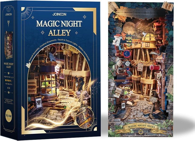 book nook Harry Potter Magic Night Alley (бук нук мініатюра для книжкової полиці) 0512 фото